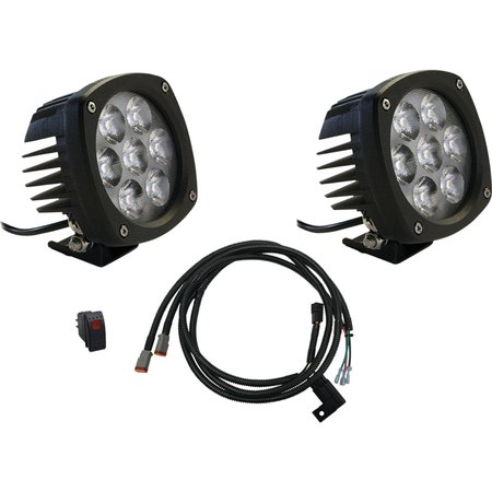 TIGER LIGHTS LED Flood Light Kit For John Deere RSX 5.800 Amps, 12-24 Volt, 70 Watt; TLG3